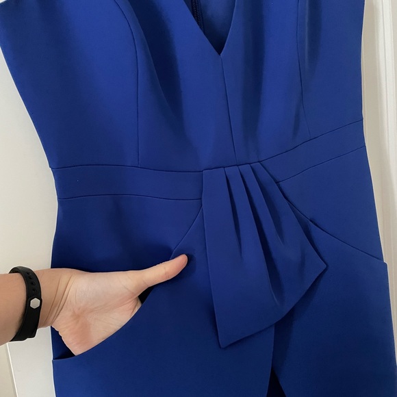 BCBG Blue Mini Dress with pockets (Size 6) - Picture 3 of 7